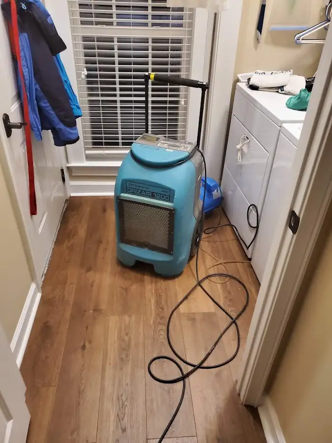 Commercial dehumidifier deployed for Flood Damage Cleanup in Easley